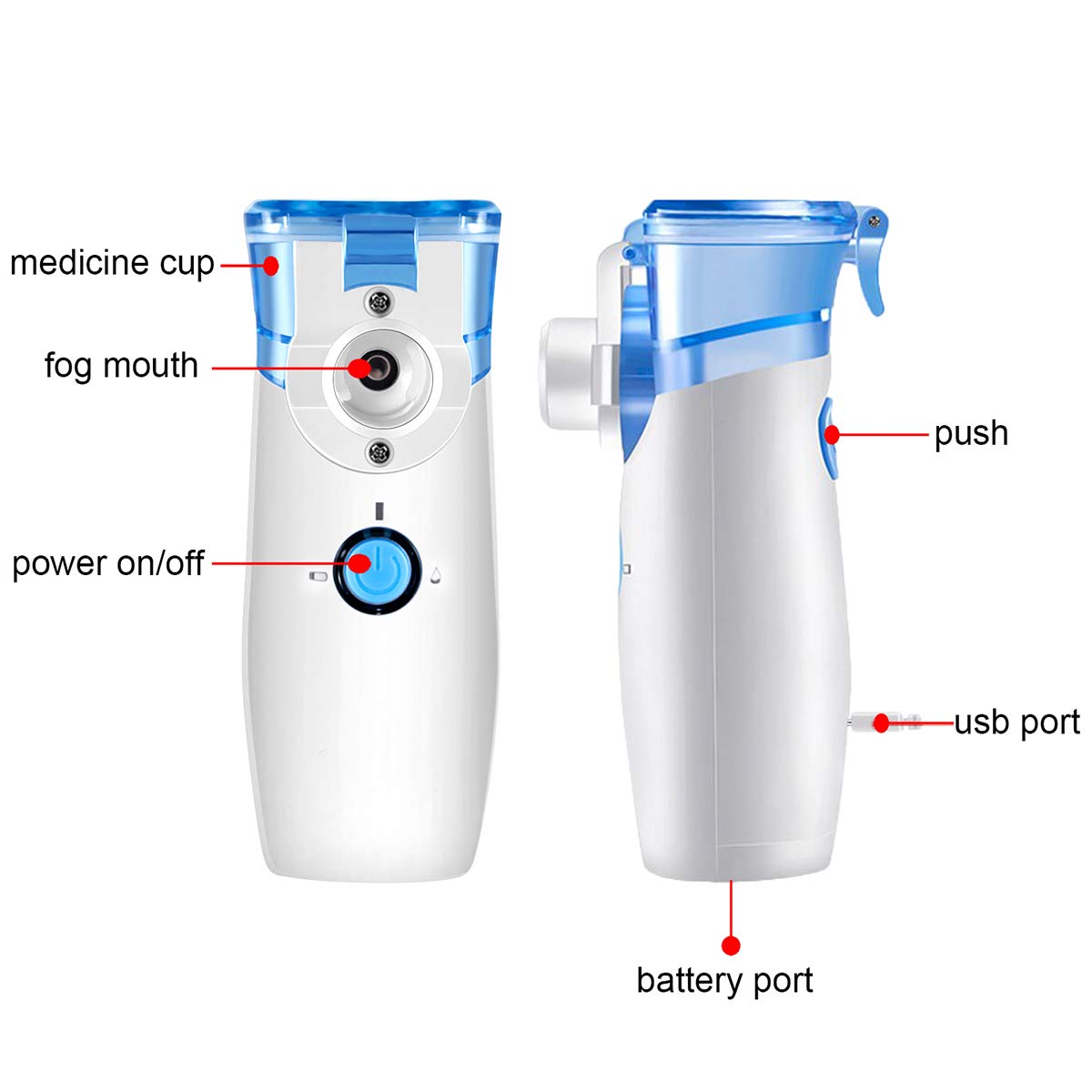 Handheld Personal Steam Inhalers Nebulizer Machine