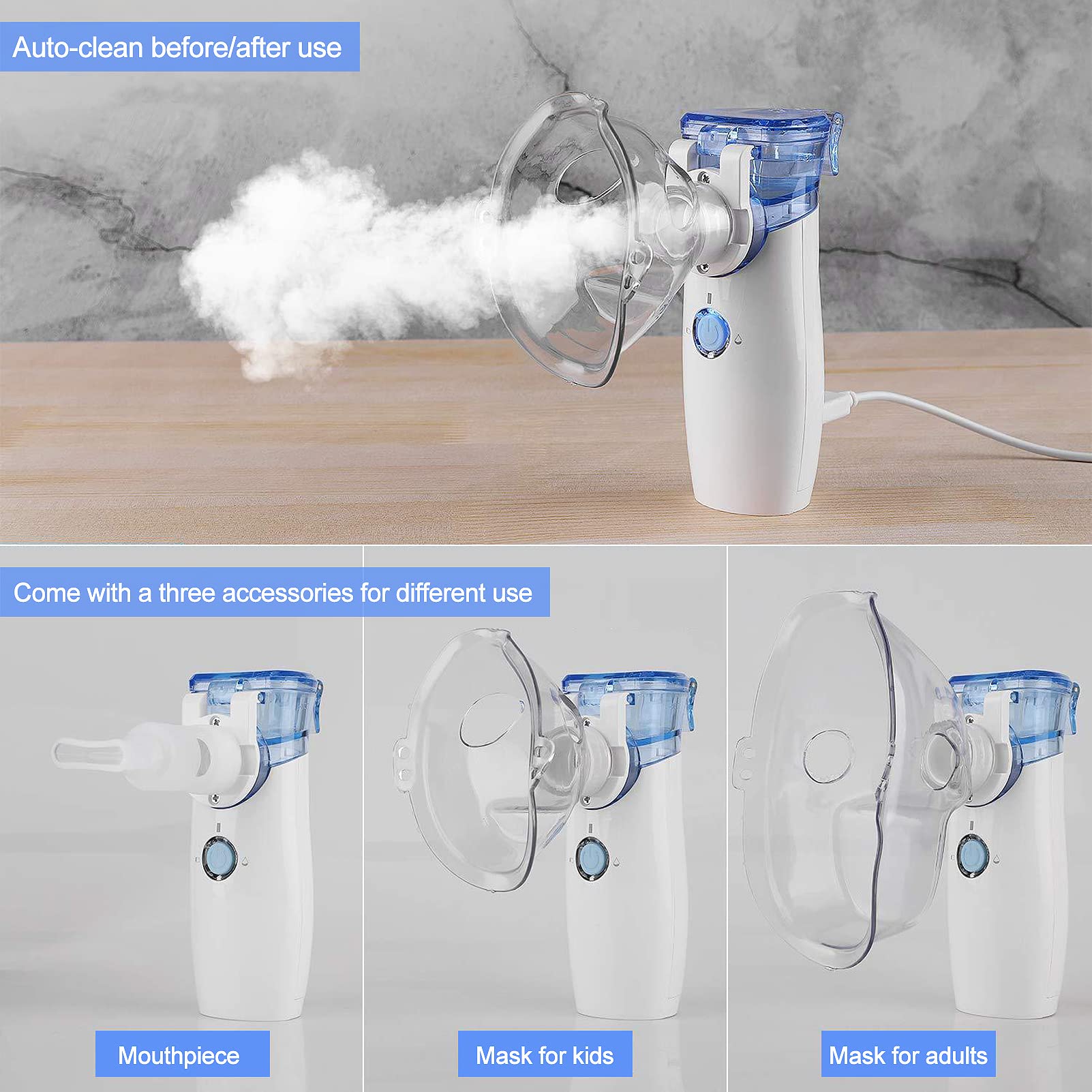 Handheld Personal Steam Inhalers Nebulizer Machine