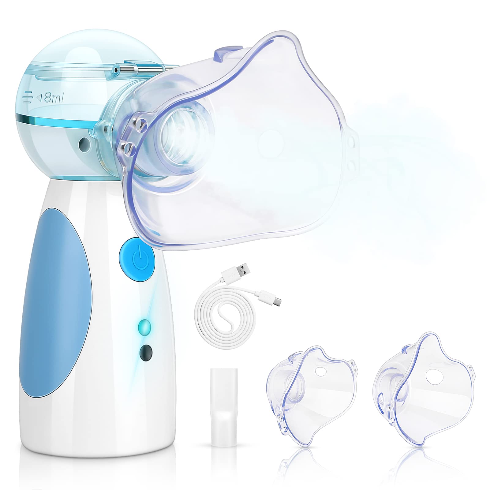 Rechargeable Handheld Mesh Breathing Nebulizer for Home Office Use